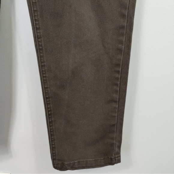 Wilfred Free Belen High Rise Pants 8 Brown Exposed Button Fly - Picture 11 of 13